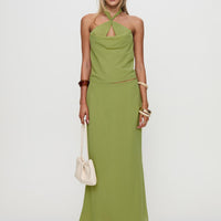 Eleganza Maxi Skirt Green
