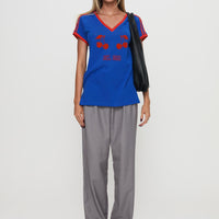 Expertise Low Rise Pleat Pant Grey