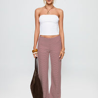 Next To Me Lounge Pant Red / White Stripe