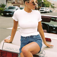 Pitcher Denim Mini Skirt Mid Blue Wash
