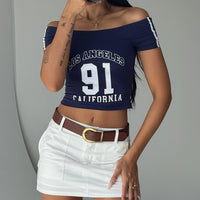 Jameson Mini Skirt White