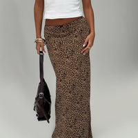 Saffrone Maxi Skirt Leopard