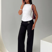 Lucetta Wide Leg Pant Black