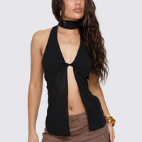 Jordayna Stud Mini Skirt Brown