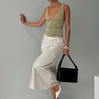 Priscella Asymmetrical Midi Skirt Multi