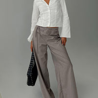 Just Have Fun Wide Leg Pant Grey