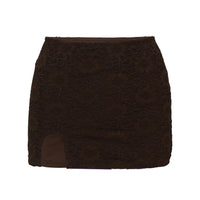 Bennington Lace Mini Skirt Brown