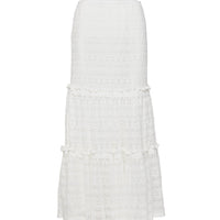 Buttacupe Lace Maxi Skirt White