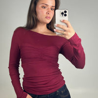 Claire Long Sleeve Wine