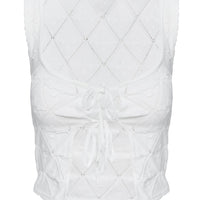 Giulia Knit Top White