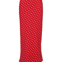 Hayze Maxi Skirt Red / White Polka