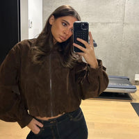 Clara Bomber Chocolate