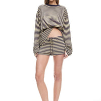 Kourt Bloomers Beige Stripe