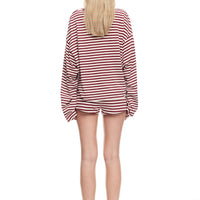 Kourt Bloomers Wine Stripe