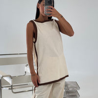 Pia Top Beige - FINAL SALE