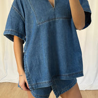 Rosemary Denim Shirt Blue