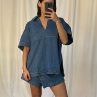 Rosemary Denim Shirt Blue