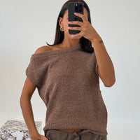 Kaisha Crop Knit Hazelnut