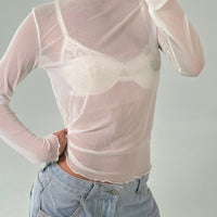 Eva Mesh Top White