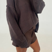 Nikova Knit Jumper Chocolate