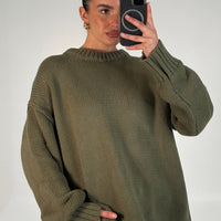 Nikova Knit Jumper Army