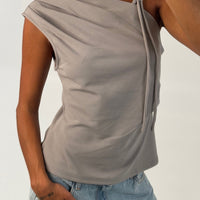 Pasha Top Grey