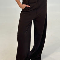 Sharna Pant Dark Brown