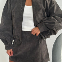 Clara Mini Skirt Grey