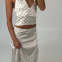 Provence Polka Dot Set White