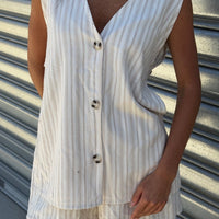 Bonnie Set Sand Stripe