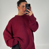 Nikova Knit Jumper Wine