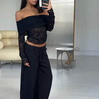 Greta Off The Shoulder Top Black