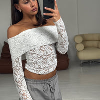 Greta Off The Shoulder Top White
