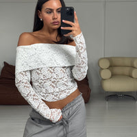 Greta Off The Shoulder Top White