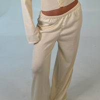 August Button Pant Cream