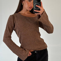 Hannah Long Sleeve Top Hazelnut