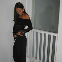Greta Off The Shoulder Top Black