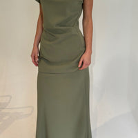 Bell Maxi Skirt Moss - FINAL SALE