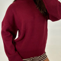 Sherri Knit Jumper Burgundy