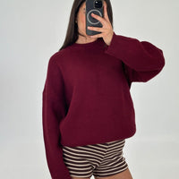 Sherri Knit Jumper Burgundy