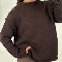 Toni Knit Jumper Chocolate