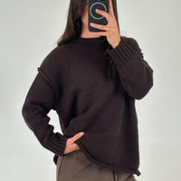 Toni Knit Jumper Chocolate