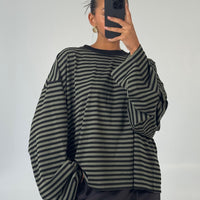 Bloom Long Sleeve Forest Stripe
