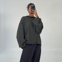 Bloom Long Sleeve Forest Stripe