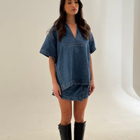 Rosemary Denim Shirt Blue