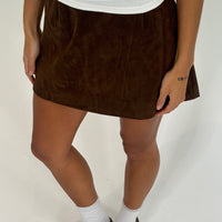 Clara Mini Skirt Chocolate