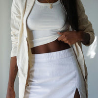 The Lola Mini Skirt White