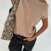 Kaisha Crop Knit Mocha