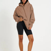 Unisex Roman Oversize Hoodie Choc