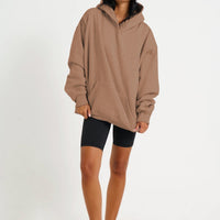 Unisex Roman Oversize Hoodie Choc